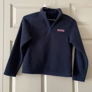 Vineyard Vines kids navy blue fleece size M 12-14
